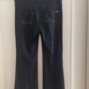 Black Wide-Leg Dress Pants